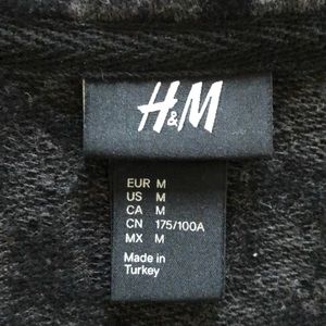 Black leopard print top/sweater